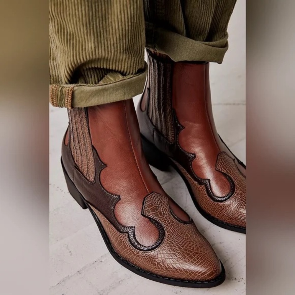 Free People Vegan Cavalier Western Boots